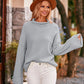 Mock Neck Drop Shoulder Sweater