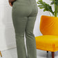 Women's Zenana Clementine Full Size High-Rise Bootcut Jeans in Olive