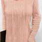 CozyWonders Full Size Drawstring Hooded Sweater Dress