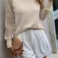 Full Size Round Neck Raglan Sleeve Knit Top