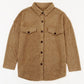 S&T Full Size Plush Button Down Collared Jacket