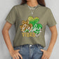 LUCKY VIBES Round Neck Short Sleeve T-Shirt