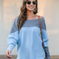 Boat Neck Long Sleeve Sweatshirt