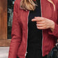 Mock Neck Zip Up Jacket