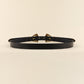 Jessica Anne Beauty Double Buckle PU Leather Belt