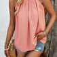 Ruched Grecian Neck Tank