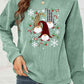 CHRISTMAS THEMED Faceless Gnome Graphic Drop Shoulder Sweatshirt