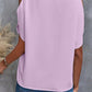 Notched Cold Shoulder Blouse