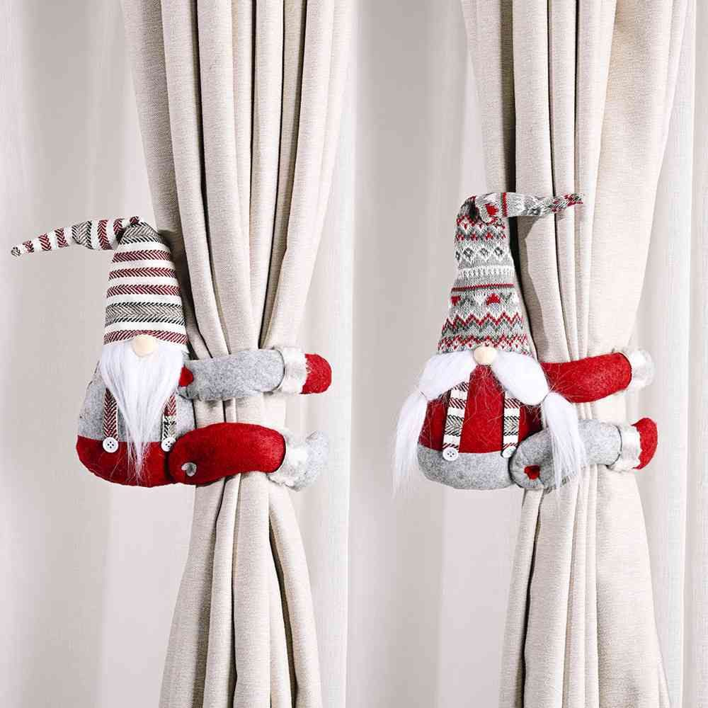 Winter Christmas Faceless Gnome Curtain Ornament