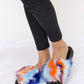 Forever Link Blue Multi Plush Open-Toe Sandals