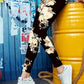 Printed High Waist Skinny Leggings