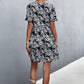 Women's Printed Button down Pocketed Dress