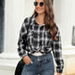 Plaid Button Up Pocketed Shirt