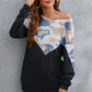 Camouflage Round Neck Long Sleeve Sweatshirt