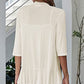 Open Front Ruffle Trim Cardigan