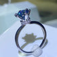 1 Carat Moissanite 6-Prong Solitaire Ring 💜