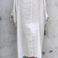 One Size Tassel Detail Embroidery Dress