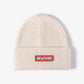 BeanieHatz NEW YORK Patch Rib-Knit Cuffed Beanie