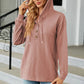 Full Size Cable-Knit Long Sleeve Hoodie