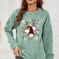 CHRISTMAS THEMED Faceless Gnome Graphic Drop Shoulder Sweatshirt