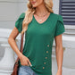 V-Neck Short Sleeve T-Shirt