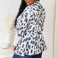 Double Take Leopard Long Sleeve Cardigan