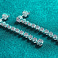 1.18 Carat Moissanite Long Earrings