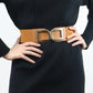Jessica Anne Beauty Double D Buckle PU Belt