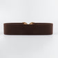 Women's Geometric Buckle Elastic Wide Belt