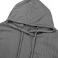 Textured Drawstring Long Sleeve Hooded Dress