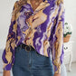 Printed Button Up Long Sleeve Shirt