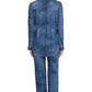 Collared Neck Long Sleeve Loungewear Set with Pockets