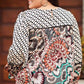 Full Size Printed Flounce Sleeve Blouse