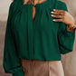 Women's Jasira Button Up Round Neck Long Sleeve Shirt