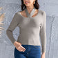 Halter Neck Long Sleeve Sweater