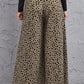 Women's Animal Print High-Rise Pants Culottes