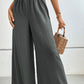 Wide Waistband Relax Fit Long Pants