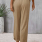 Tie Waist Pocketed Long Pants