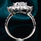 1 Carat Moissanite Flower Ring