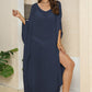 One Size V-Neck Three-Quarter Sleeve Cover-Up