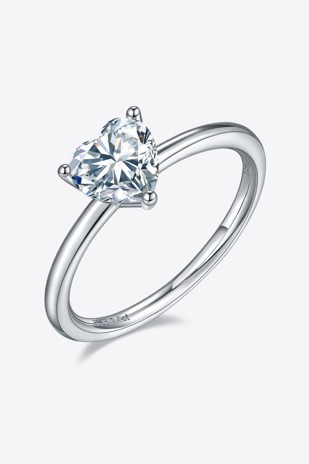 1 Carat Moissanite 925 Sterling Silver Solitaire Ring 💜