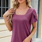 Square Neck Short Sleeve T-Shirt