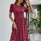 Button Detail Tee Dress with Pockets