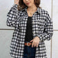 Plaid Dropped Shoulder Shirt Jacket