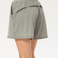 Pocketed Elastic Waist Active Shorts