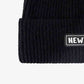 BeanieHatz NEW YORK Patch Rib-Knit Cuffed Beanie