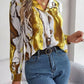 Printed Button Up Long Sleeve Shirt