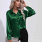 Collared Neck Buttoned Long Sleeve Shirt