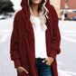 Teddy Hooded Jacket with Pockets