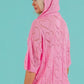 BiBi Openwork Heart Hooded Knit Top - Brand BiBi